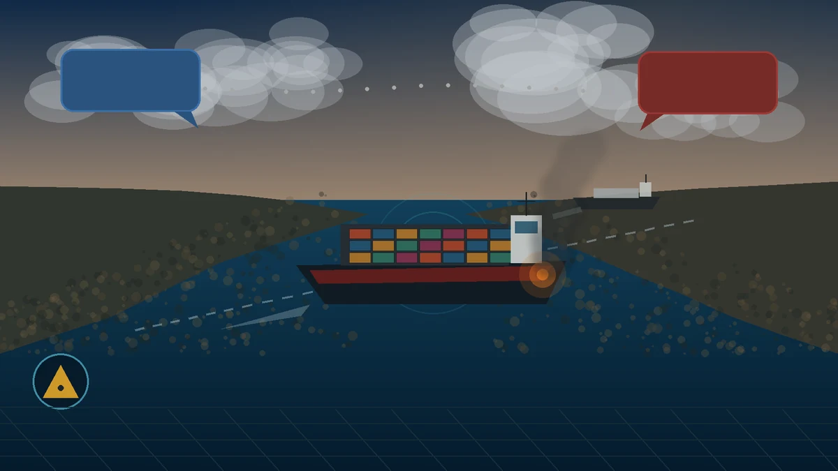 Ilustrasi editorial kapal kargo melintasi Selat Hormuz di tengah sinyal diplomasi Amerika Serikat dan Iran yang bertentangan